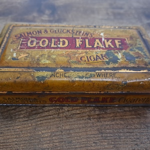 Vintage Gold Flake Tin, Tobacco  Tin, Collectable tins, Cigarette tin, Cigar tin