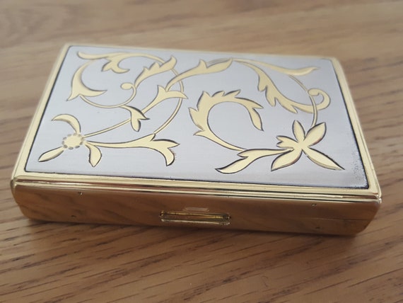 Vintage Clover Powder Compact, Musical Compact, V… - image 4