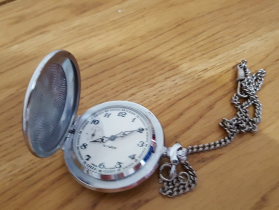 Gents pocket watch and chain hot sale