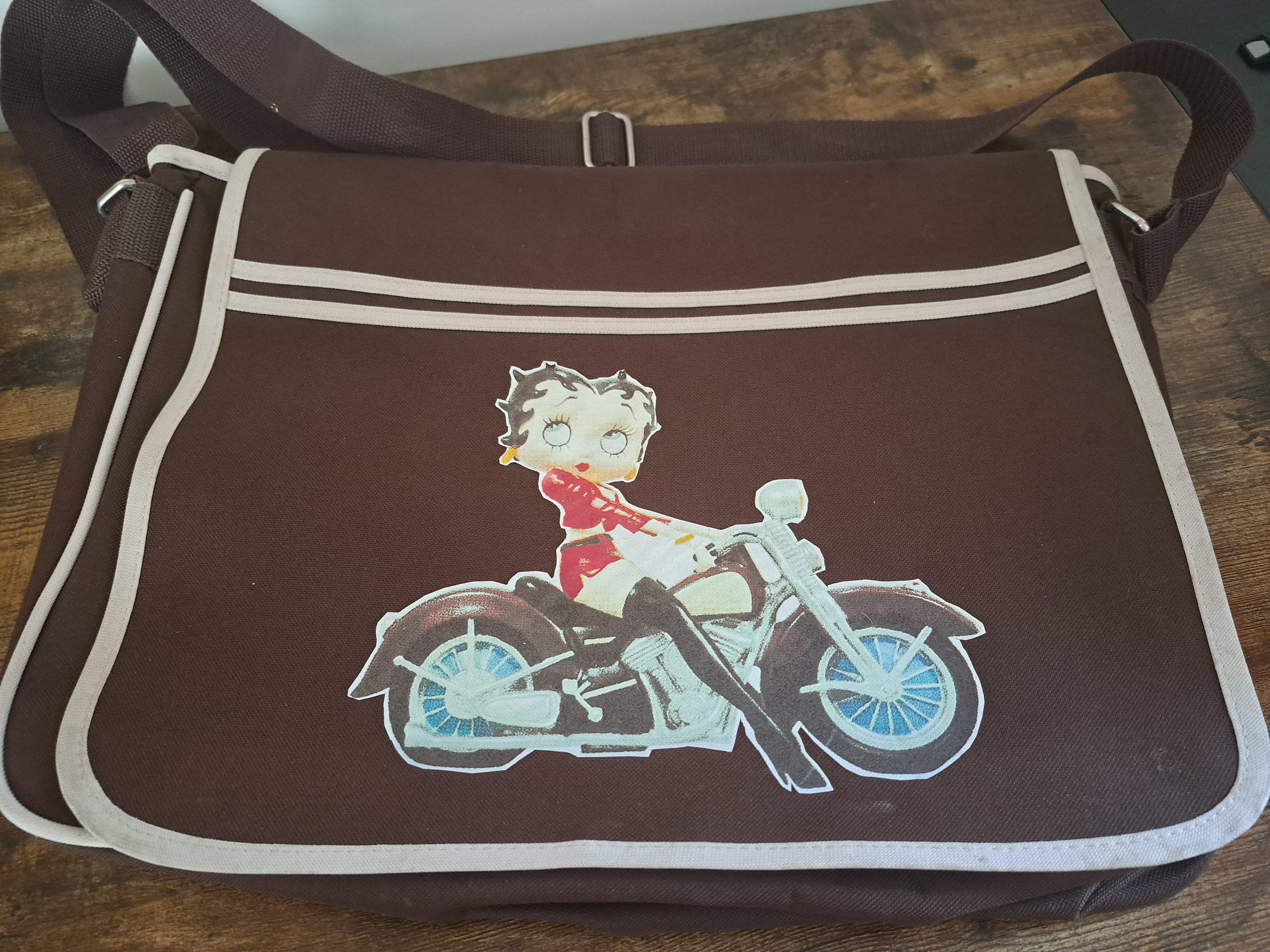 Betty Boop Yoga Bag Handmade Quilted Overnight Travel Bag