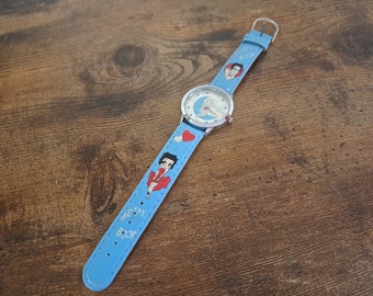 Betty Boop Watch Fossil Vintage Set With Pin and Tin Li-1044