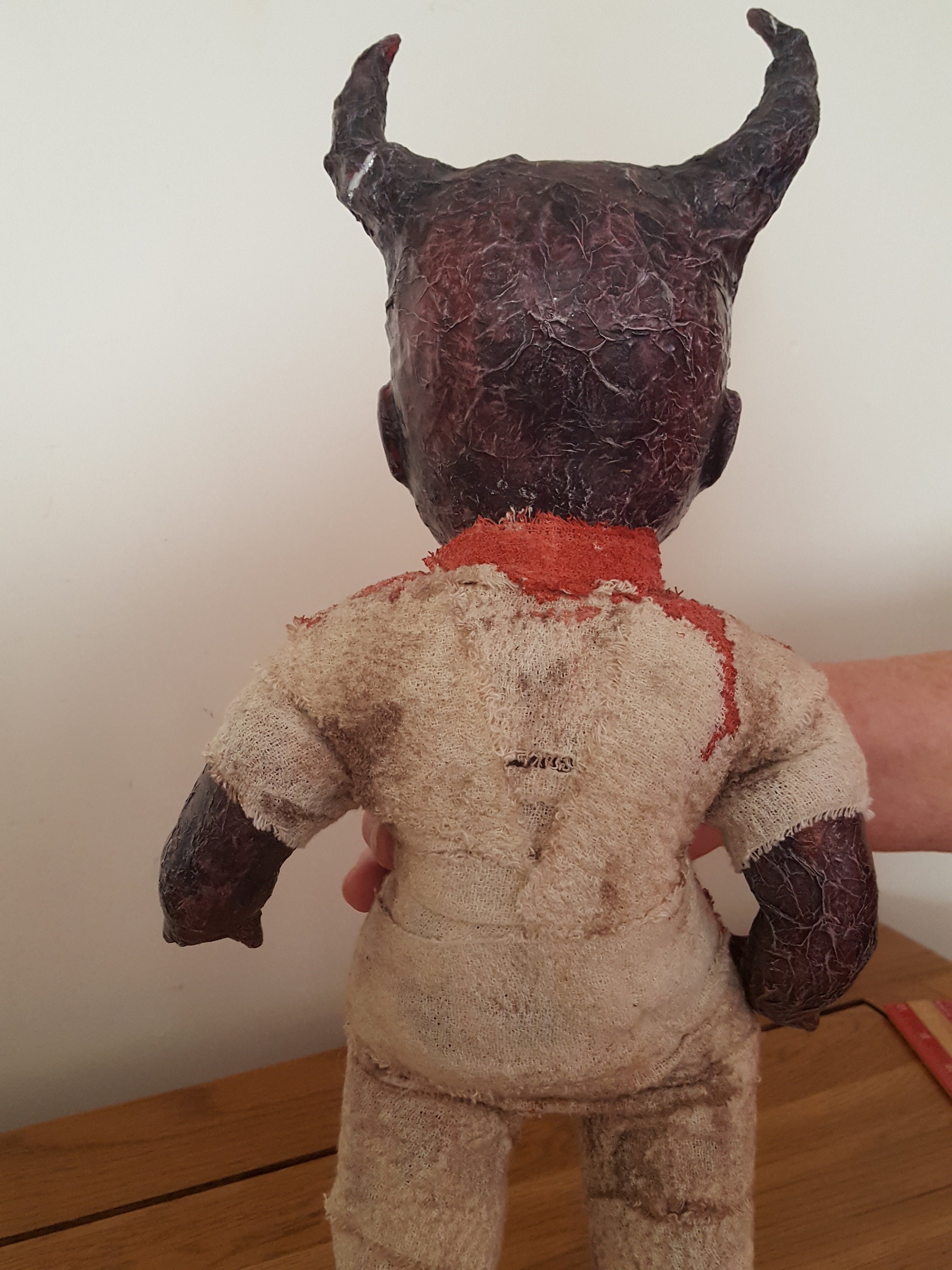 Vintage Bad Doll, Altered Doll With Horns, Devil Doll Vintage Bad Doll, Altered Doll With Horns, Devil Doll