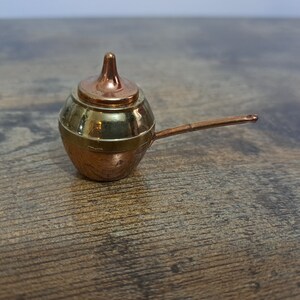 Vintage Reproduction Olde English Miniature by Max Gate, Miniature Saucepan, Metal Ornament