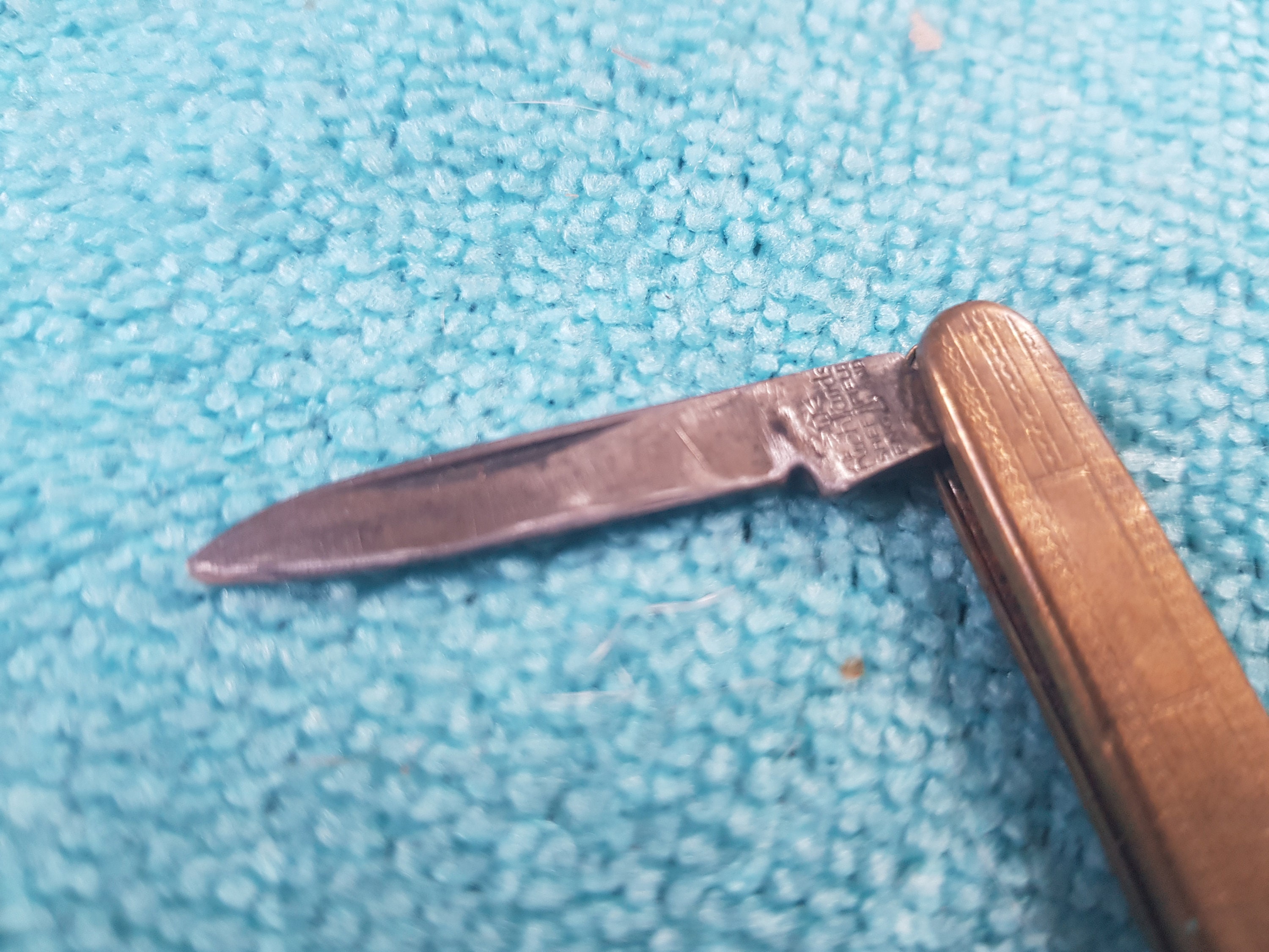 One amazing 1960s Richards antique black penknife Collectibles Art