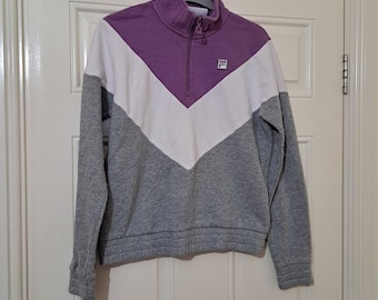 Bluza Fila Vintage, rozmiar S, zamek błyskawiczny na całej długości