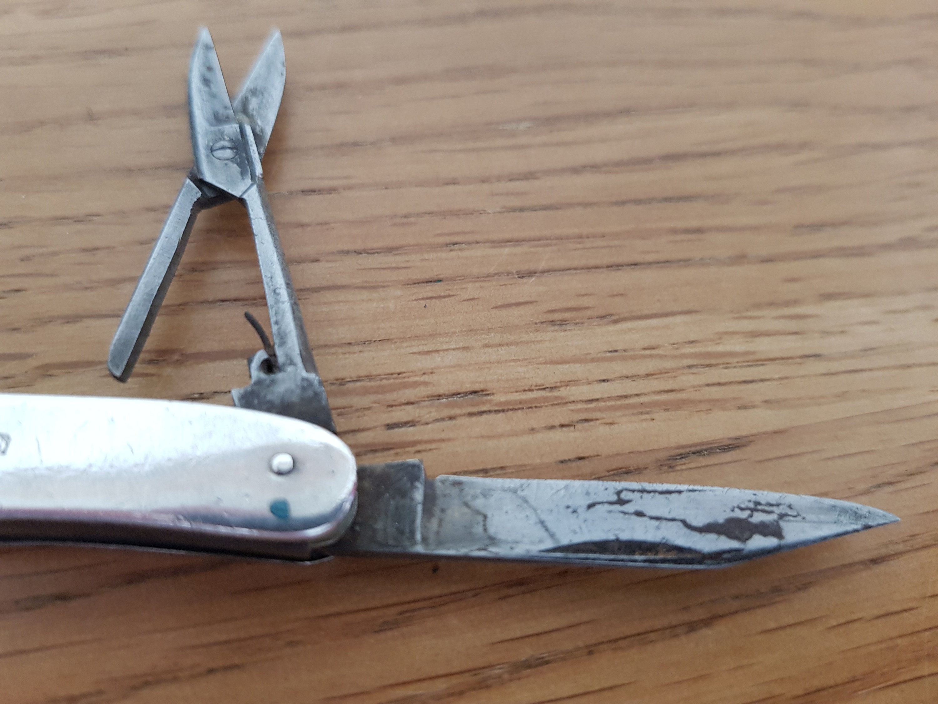 Antique Silver Hallmarked Knife Folding Knife 1901 utility Etsy