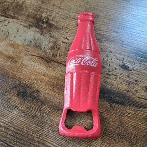 Vintage Coca Cola Cast Metal Bottle Opener, Wall mounted