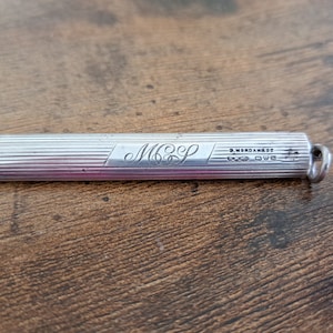Antique Sampson Mordan Propelling Pencil, Chester 1913,  Silver Pencil, writing, office
