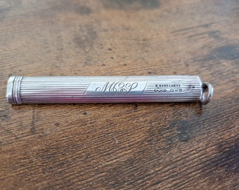 Antique Sampson Mordan Propelling Pencil, Chester 1913,  Silver Pencil, writing, office