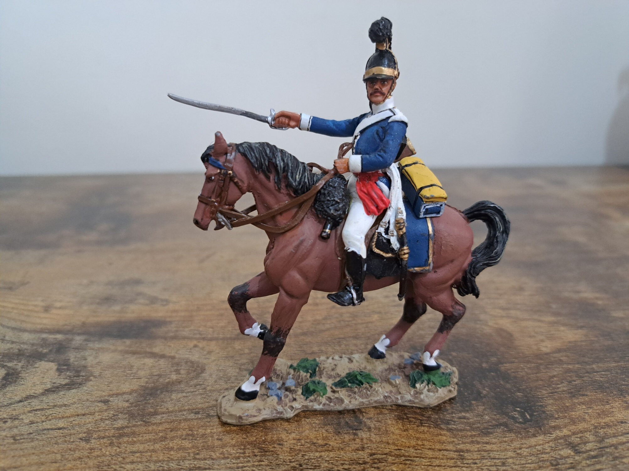 Del Prado , Mounted Figurine, Historical Soldiers on Horseback, Metal Miniature, Die-Cast