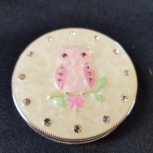 Vintage Double Mirror, mirror compact, pocket mirror, fold up, cosmetics and beauty, face mirror