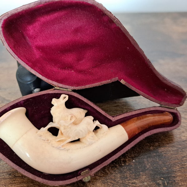 Antique Pipe Tobacco Box Etsy