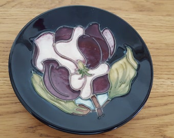 MOORCROFT Magnolia Pin Dish, Unusual Colourway, rare