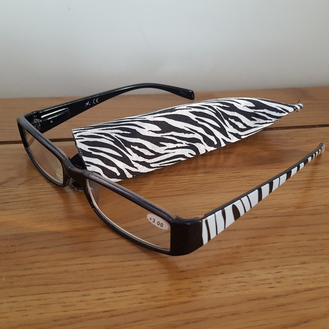 Reading Glasses 3.00 Cased Spectacles Plastic Rimmed Etsy