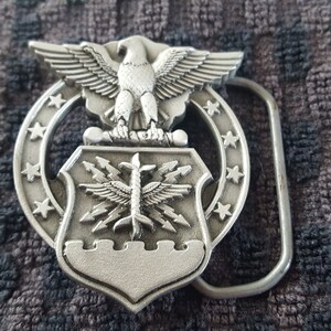 Vintage Belt Buckle, US Airforce Belt Buckle, Metal Buckle