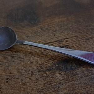 Antique Georgian Hallmarked Silver spoon, William Fearn, 1804, Georgian hallmarked silver salt or mustard spoon, antique spoon