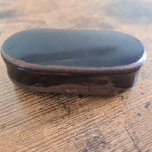 Antique Georgian Snuff Box, Pocket Snuff Box, Papier-mâché Snuff Box, Lacquered Tobacco Box
