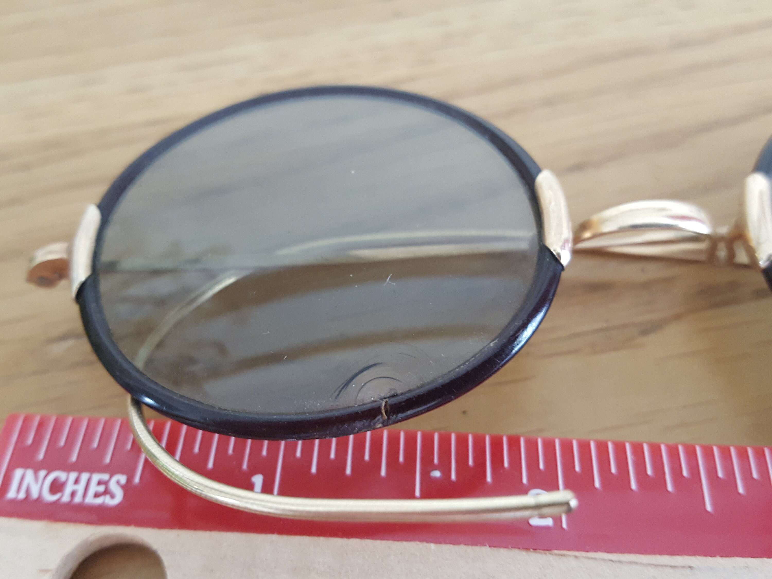Antique Bakelite Gilt Sunglasses, Vintage Spectacles, Eye Antique Bakelite Gilt Sunglasses, Vintage Spectacles, Eye