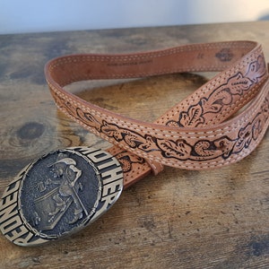 Vintage Leather Belt, Retro belt, Fashion belt