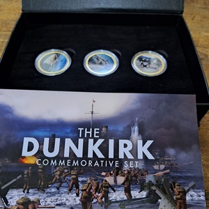 Dunkirk Commemorative Proof 3 Coin Boxed Set, Land, Meer, Luft, limitiertes Set