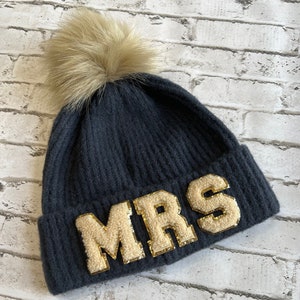 Beanie, Personalized Beanie, Mrs. Beanie, Bridesmaid Beanies , Bachelorette Beanies, Personalized Holiday Gifts for Friends, Christmas Gift
