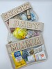 Baby and Mama Clear Pouch with Patches, Baby Shower Gift, Hospital Bag, New mom Gift, Clear Bag for Diaper Bags, Christmas Gift, travel Bag 