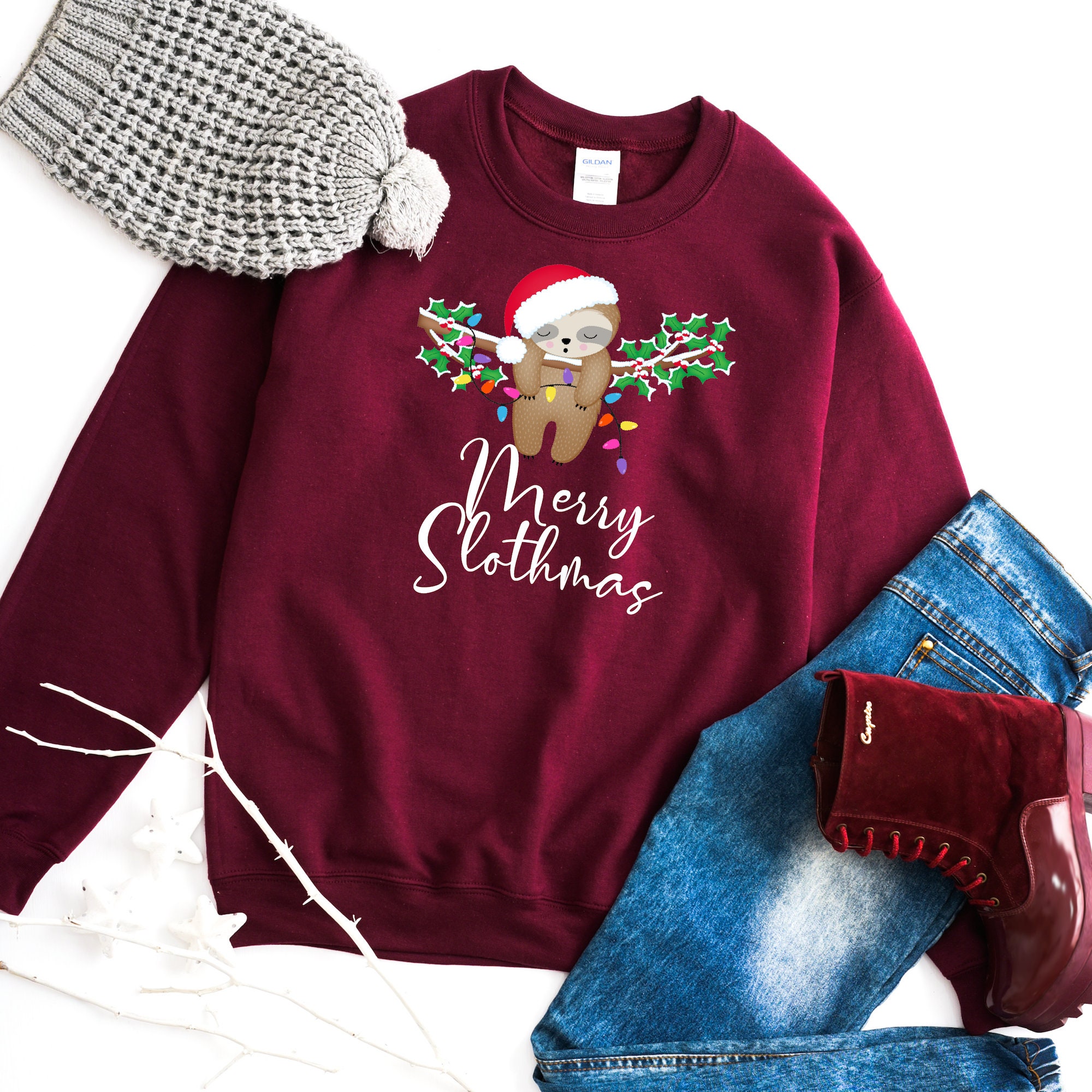christmas sloth sweatshirt
