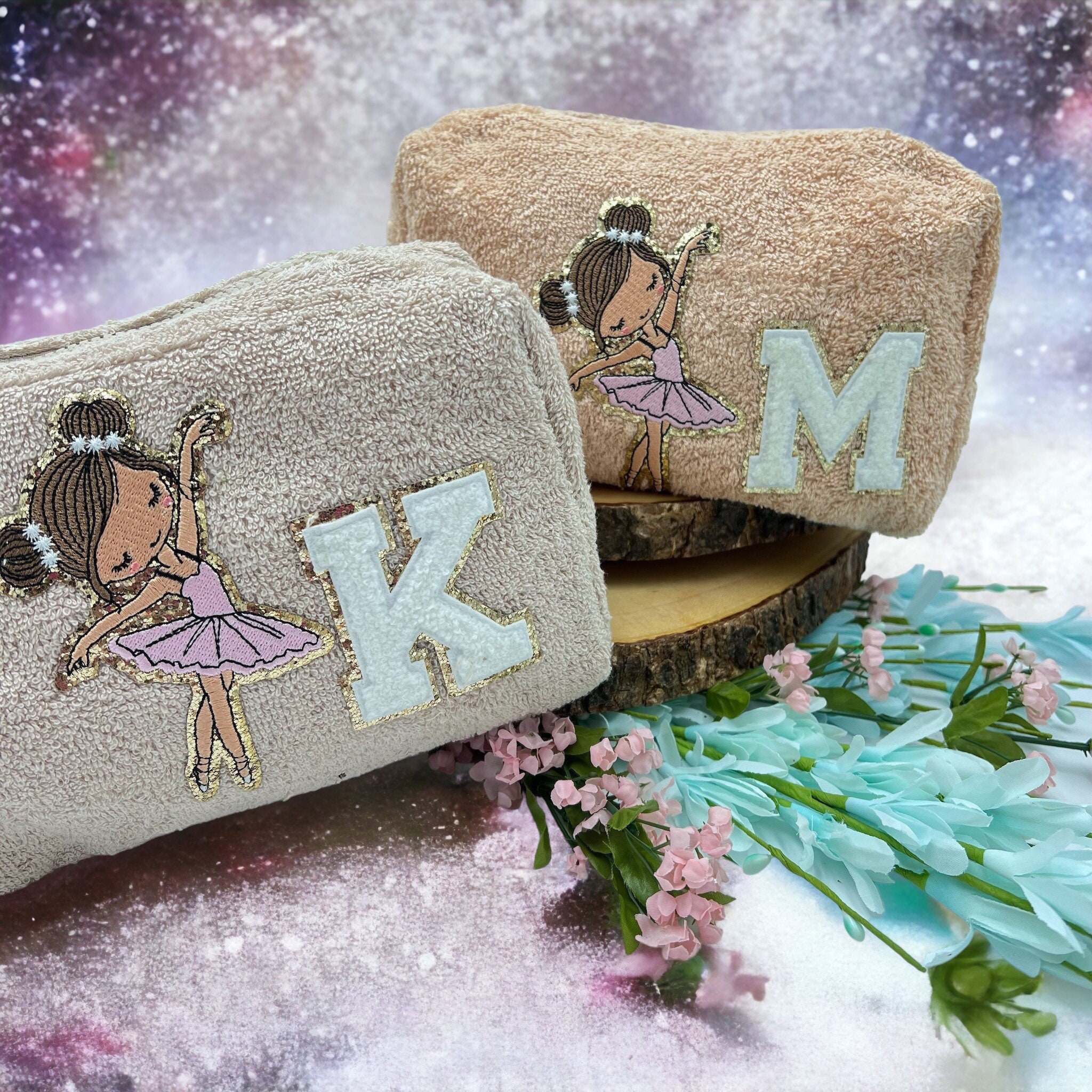Personalized Ballet Design Cotton Zipper Pouch, Ballet Hair Accessory  Pouch, Bobby Pin Pouch, Small Stage Makeup Pouch, Sewing Kit Pouch 