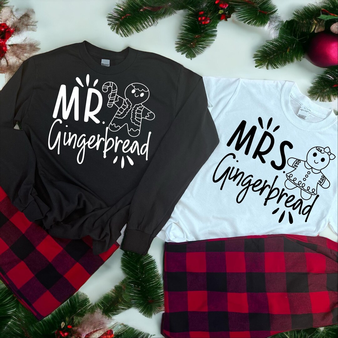 Gingerbread Pyjamas Gingerbread Couples Matching Pajamas, Christmas Pajama for Kids and ...