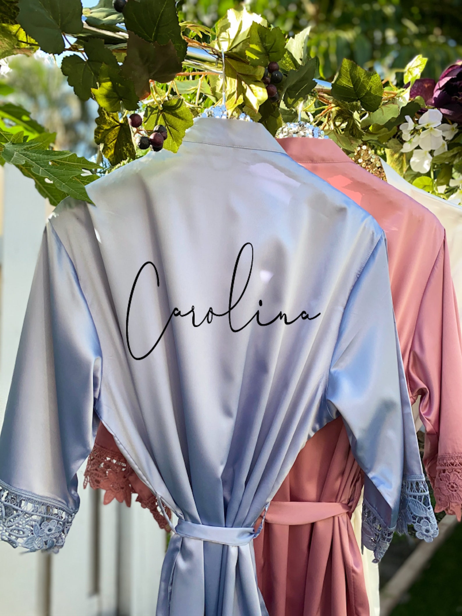 Personalized Bridesmaids Robes Wedding Robes Bridal Party Etsy