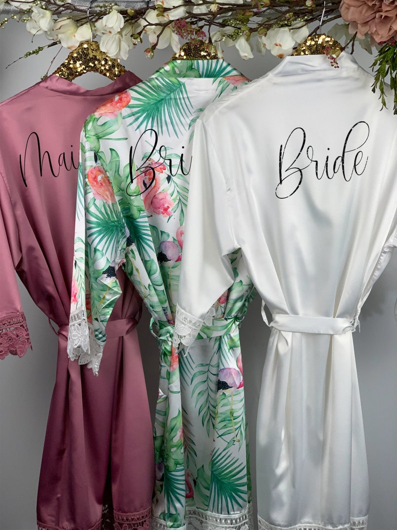 Bridesmaids Robes Wedding Robes Bridal Party Robes Silk Etsy