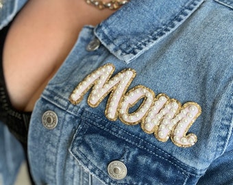 Mom Jean Jacket, Bachelorette Party Jackets, Wedding Day Jean Jacket , Mrs. Denim Jacket, Personalized Jean Jacket, Honeymoon Jacket