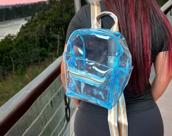 Personalized Clear Mini Backpack, Stadium Concert Bag