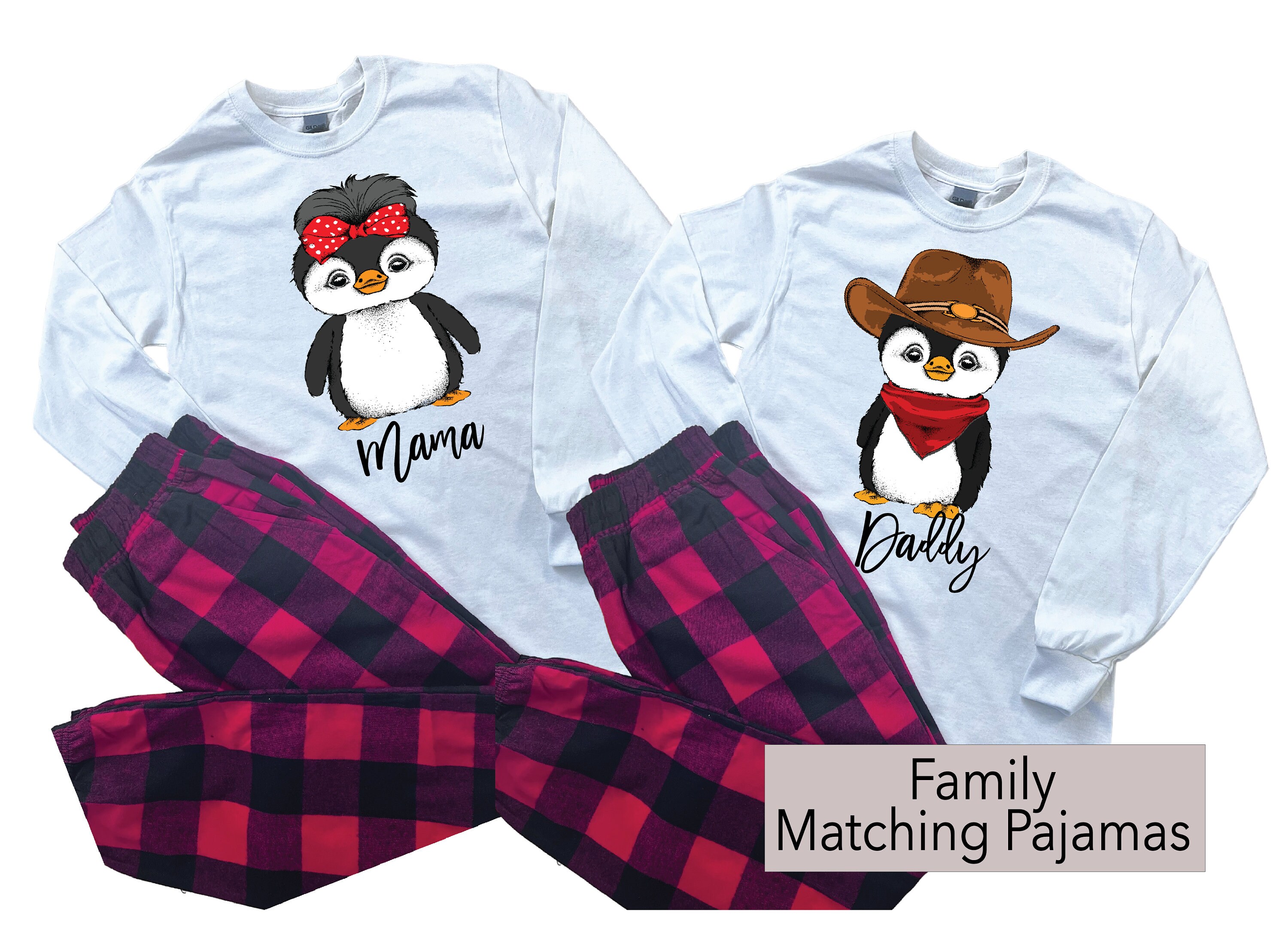 Penguin pyjamas family sale