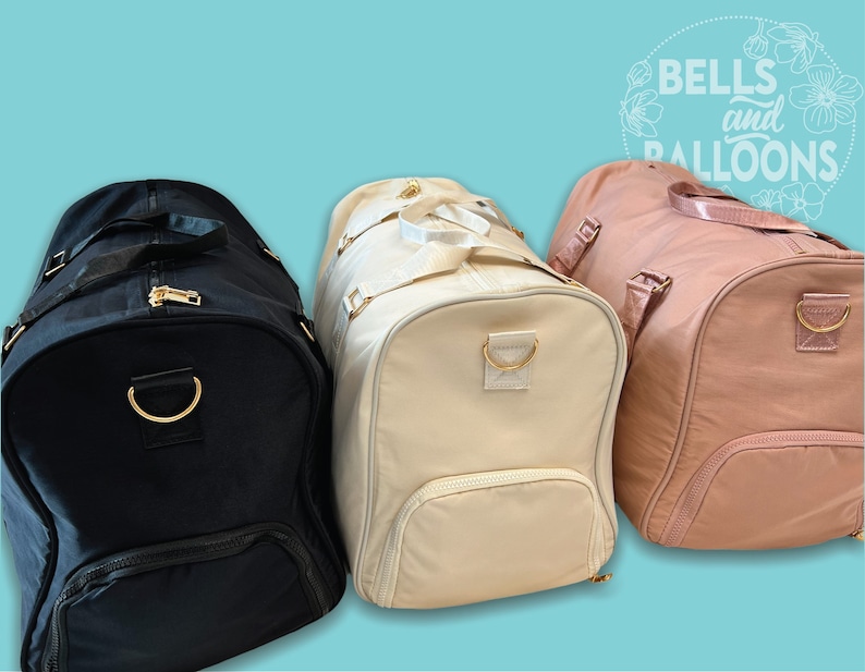 Personalized Duffle Bag Bride and Groom Matching Bags Etsy