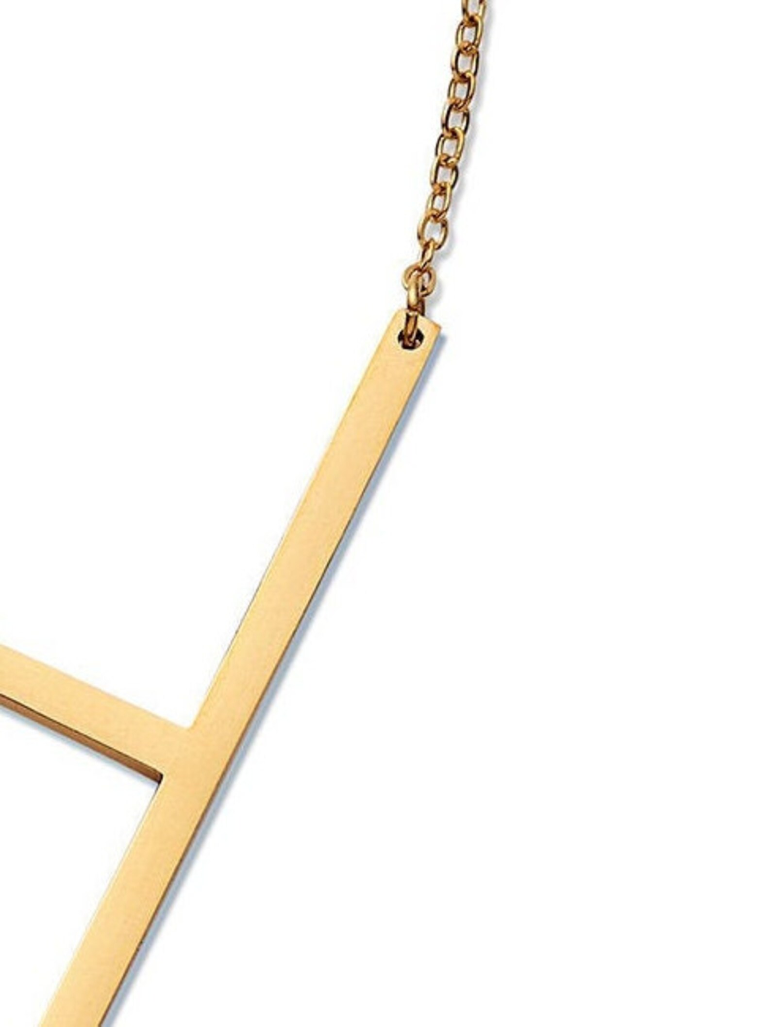 Waterproof Letter Necklace 18k Gold Personalised Initial H Etsy