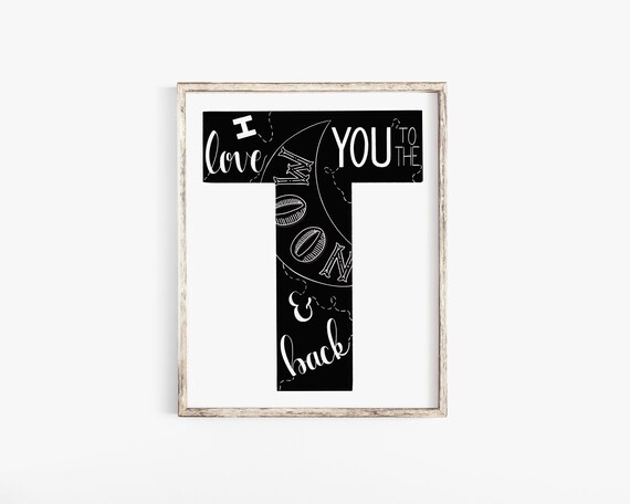 letter prints for nursery