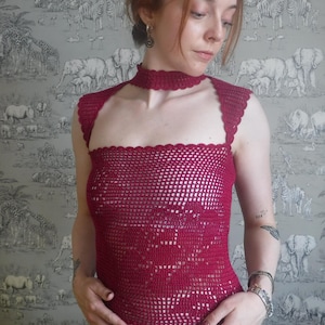 Floral Filet Crochet Pattern