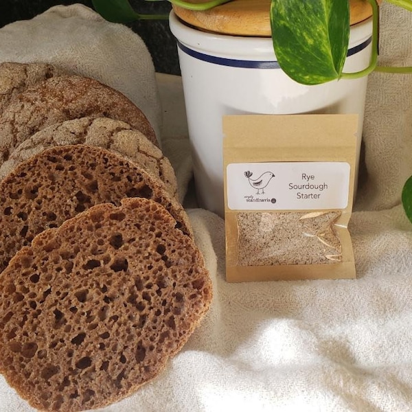 Rye bread sourdough starter • ruisleipä • dehydrated sourdough starter • Finnish rye bread • organic rye bread starter