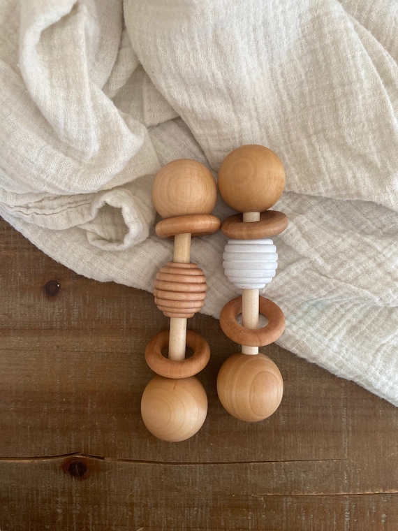 Acheter Accessoire hochet montessori en bois naturel