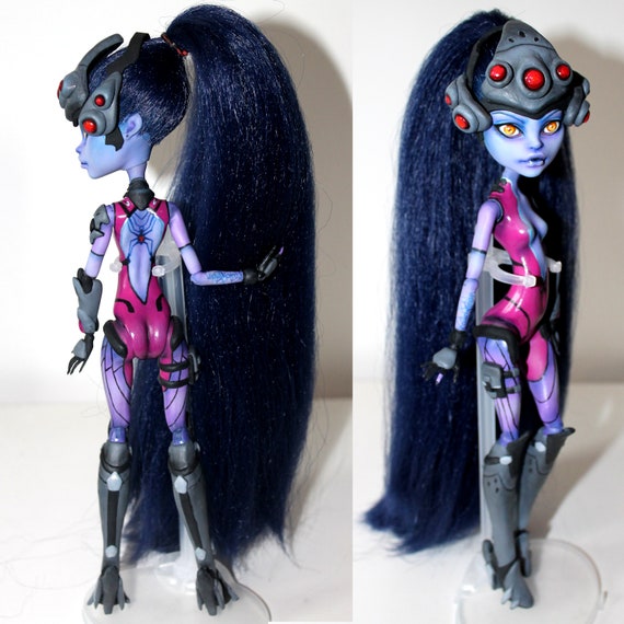 Widowmaker Overwatch Custom Monster High Repaint Ooak Art Etsy