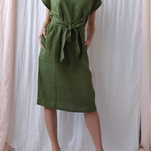 Leinen Kleid / Leinen Tunika / Maxi Leinen Kleid / Sommerkleid / Nachthemd / Leinen Nachthemd