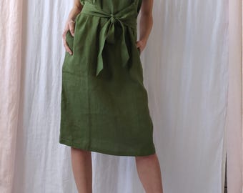 Linen dress / Drop shoulder linen dress / Linen tunic / Maxi linen dress / Linen night dress / Linen nightgown / Summer dress