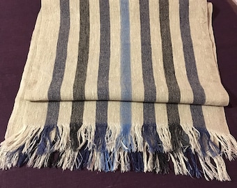 Serviette de cuisine en linge, Striped Table Runner, Linen Table Runner, Farmhouse Table Runner, Décor de ferme