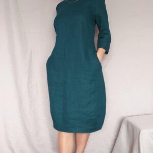 Leinen Kleid / Leinen Tunika / Maxi Leinen Kleid / Sommerkleid / Nachthemd / Leinen Nachthemd