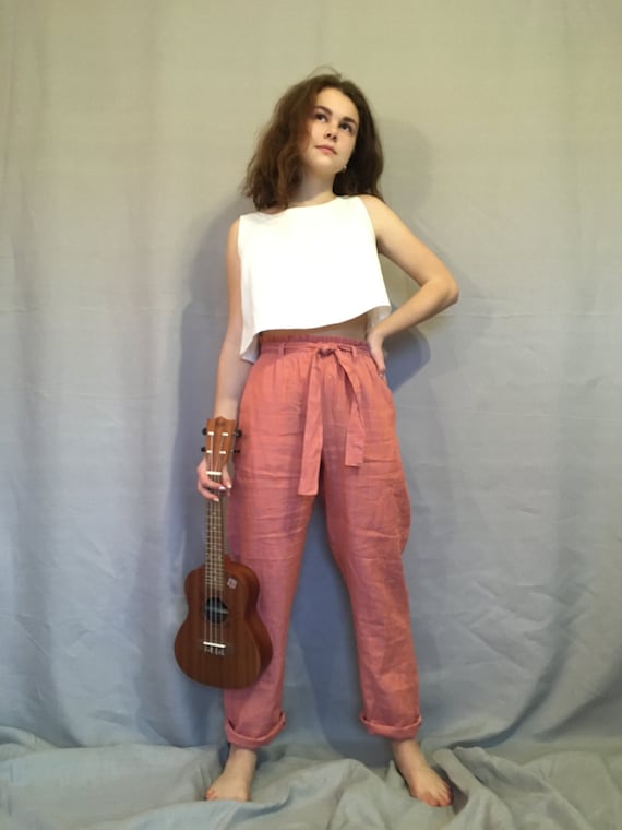 Linen capris canada sale