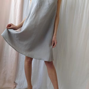 Linen dress / Drop shoulder linen dress / Linen tunic / Maxi linen dress / Linen night dress / Linen nightgown / Summer dress