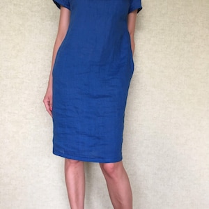 Linen dress / Drop shoulder linen dress / Linen tunic / Maxi linen dress / Linen night dress / Linen nightgown / Summer dress