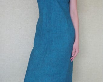 Linen dress / Drop shoulder linen dress / Linen tunic / Maxi linen dress / Linen night dress / Linen nightgown / Summer dress