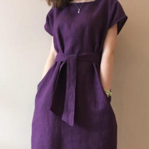 Leinen Kleid / Leinen Tunika / Maxi Leinen Kleid / Sommerkleid / Nachthemd / Leinen Nachthemd
